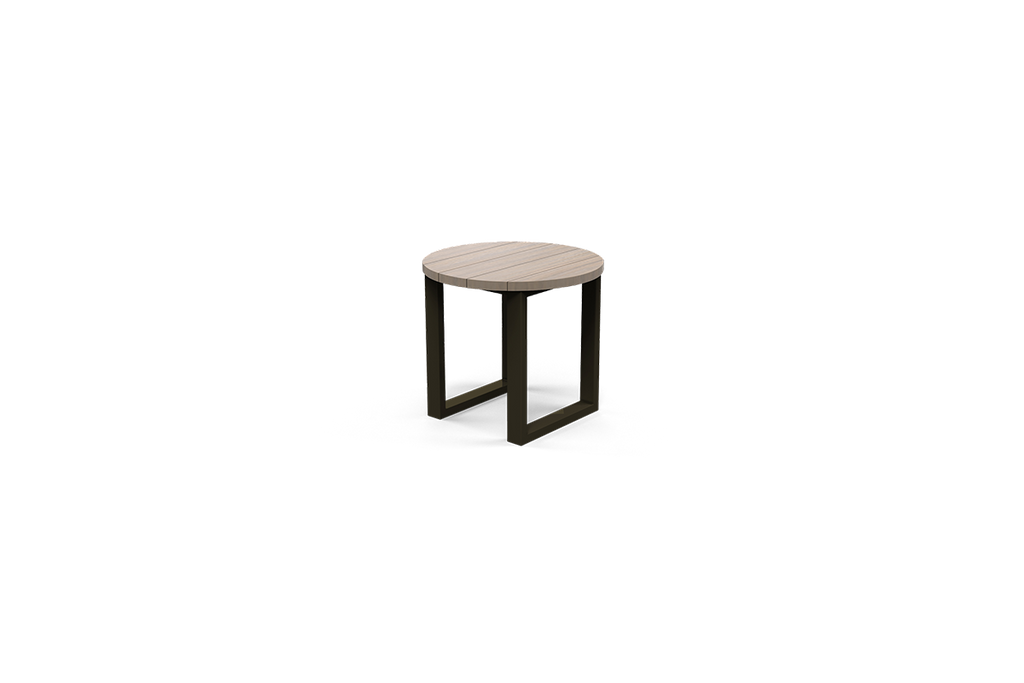 SIENNA CANASTA ROUND SIDE TABLE